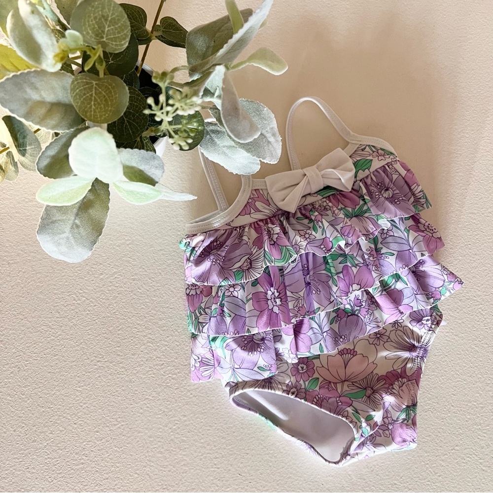 Baby Floral Ruffle Swimsuit